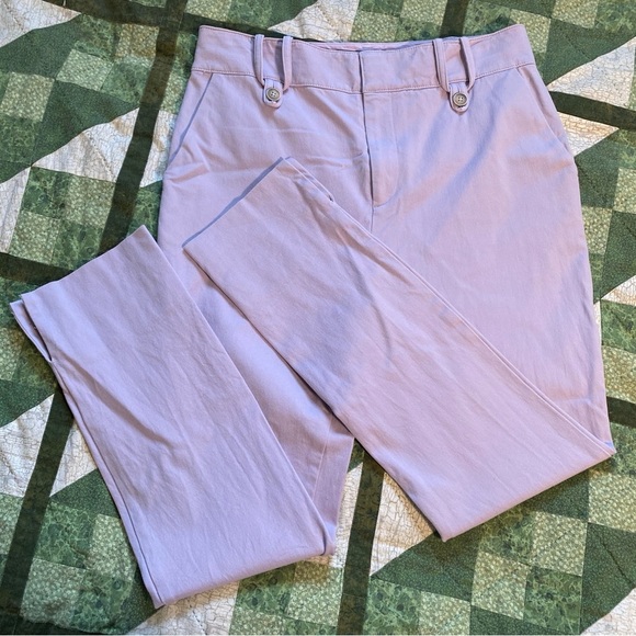 Anthropologie The Essential Slim Trousers Size 2 Light Purple Lilac - Picture 5 of 12